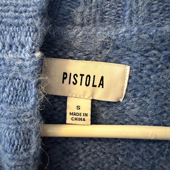 Carlen Mock Neck Sweater in campanula blue - Picture 5 of 5